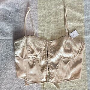 NWT PacSun Floral Corset Top